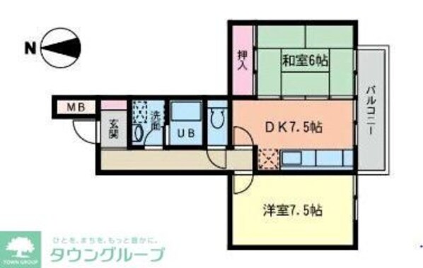ハイネス今川の物件間取画像